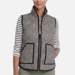 J. Crew Herringbone Quilted Excursion Vest